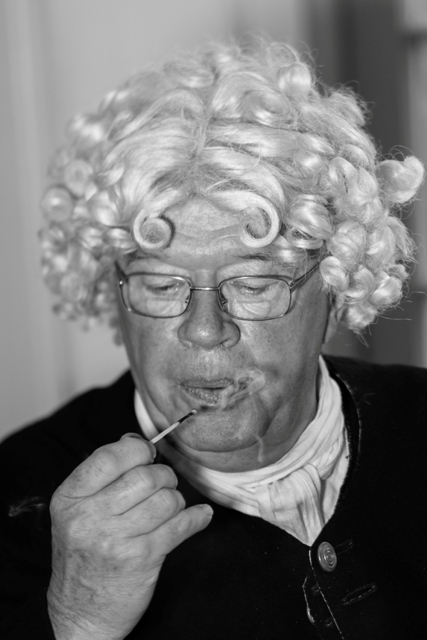 Living history interpreter Ralph Adams as the Registrar, the Revd Lawrence Price - Image credit and copyright: Rosemary Hughes