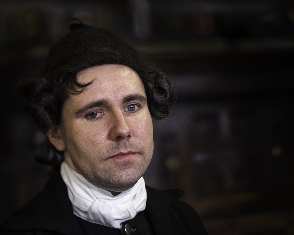 Living history interpreter Stephen McManus as the Revd Alexander Ross, Chaplain to Archbishop Robinson - Image credit and copyright Rosemary Hughes