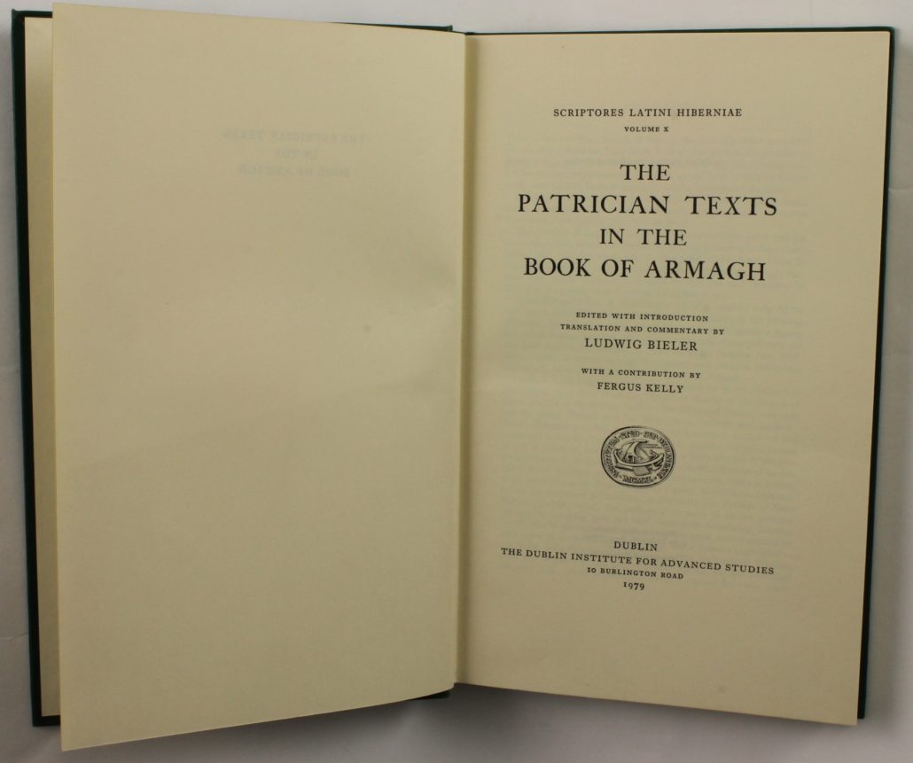 Title page of The Patrician Texts in the Book of Armagh